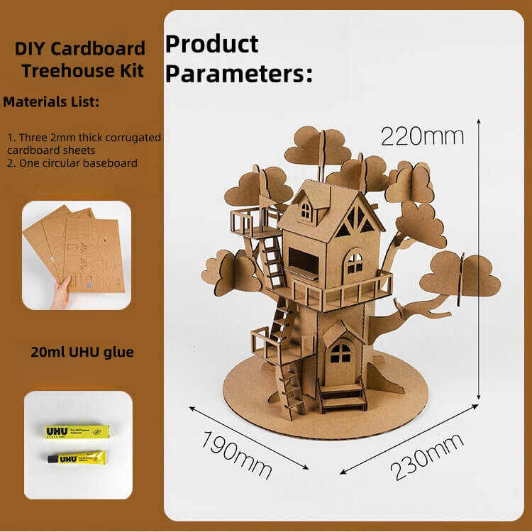 Made from 100% recyclable cardboard, perfect for sustainable crafting. Pre-cut parts with slot positioning make assembly easy and hassle-free. Ideal for kids, students, and adults to enjoy building and crafting together. Great for school projects, home decor, or as a fun DIY activity. Easy to store and transport, perfect for at-home or group activities. Build in just 30 minutes with no carving required!