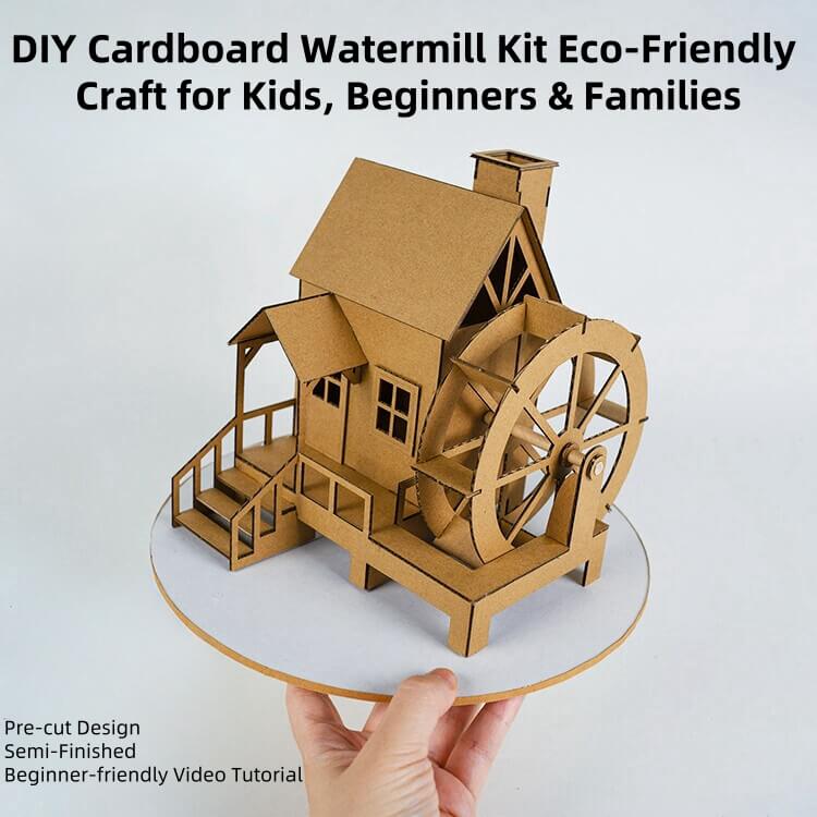 Made of biodegradable cardboard, safe and non-toxic, perfect for kids and families. Pre-cut parts design requires no extra cutting, easy to assemble, boosts creativity and hands-on skills. Comes with a detailed tutorial, simple to make, suitable for beginners or parent-child activities. Ideal for learning architectural models, decorative displays, or team crafting activities.