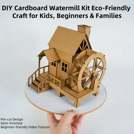 Made of biodegradable cardboard, safe and non-toxic, perfect for kids and families. Pre-cut parts design requires no extra cutting, easy to assemble, boosts creativity and hands-on skills. Comes with a detailed tutorial, simple to make, suitable for beginners or parent-child activities. Ideal for learning architectural models, decorative displays, or team crafting activities.