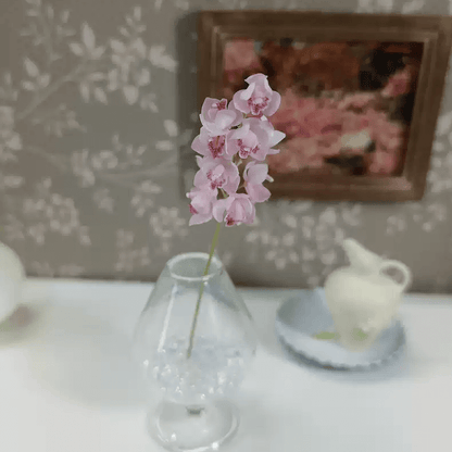 Miniature Boat Orchid Cymbidium Bunch Handmade Clay Flower Bouquets