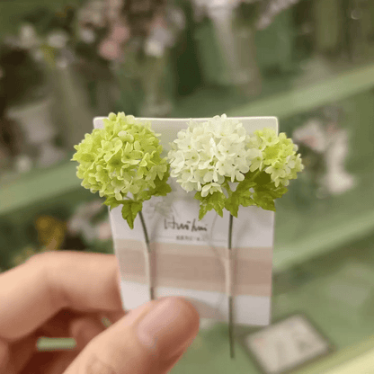 Guelder rose, Viburnum opulus, is a beautiful native shrub, with attractive flowers, foliage and autumn berries.  Scale: 1:6; 1:12  Material: Handmade from Clay  Size: One Flowers; Two Flowers  Color: White or Green