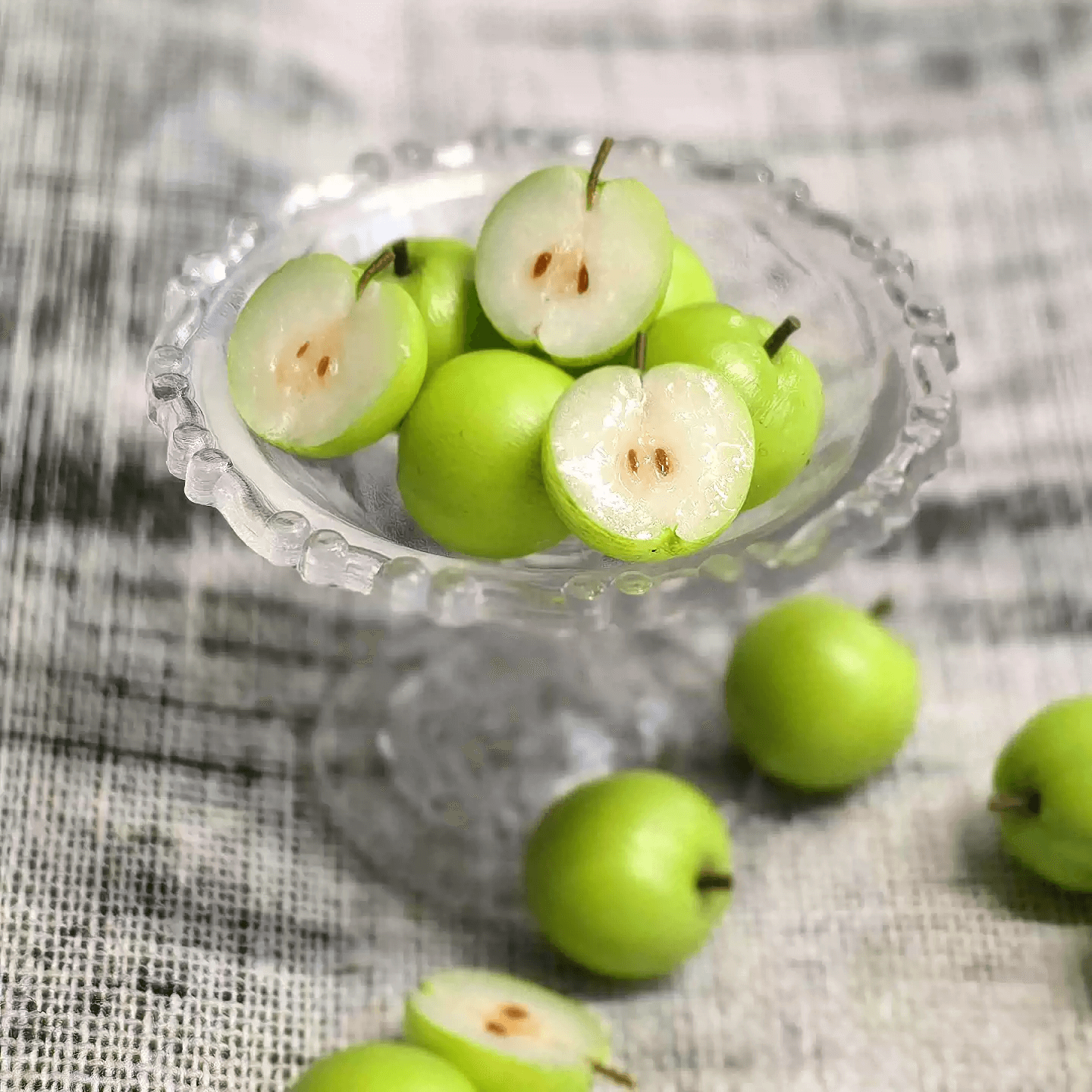 This miniature fruit Apple would be a wonderful addition to any doll's house kitchen or dining room table. Miniature fruits for dollhouse. Miniature Apple handmade from clay. Miniature fruits in 1/6 and 1/8 scale can be used in doll kitchen, doll grocery store, doll food, collection, diorama decoration.