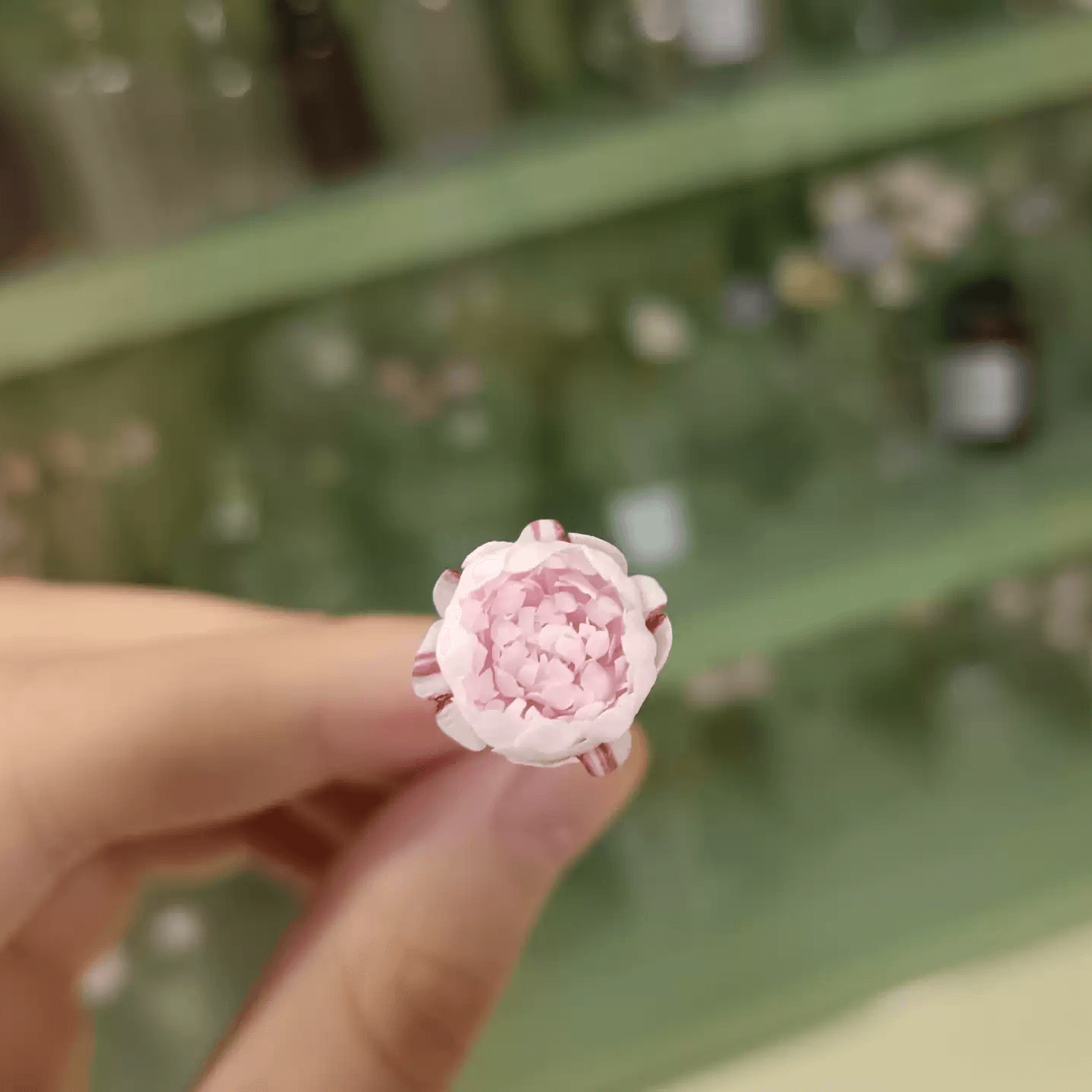 Miniature Pink Peonies make for stunning gifts that hold a deeper message within their blush-tinted petals. Miniature for dolls, dollhouses, roomboxes. Suitable for Blythe, Barbie, Paola,and other dolls with a height of 25-40cm (10-15.8 inches). Scale: 1:6; 1:12 Material: Handmade from Clay
