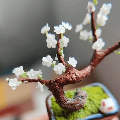 Prunus mume is an East Asian and Southeast Asian tree species classified in the "Armeniaca" section of the genus "Prunus" subgenus "Prunus".  Material: Handmade from Clay