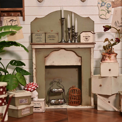 This beautiful miniature vintage fireplace with shabby chic detailing is perfect for your dolls houses. Style: Vintage Shabby Chic Material: Wood Scale: 1/6 (14×3.9×21.8cm / 5.51×1.54×8.58in)