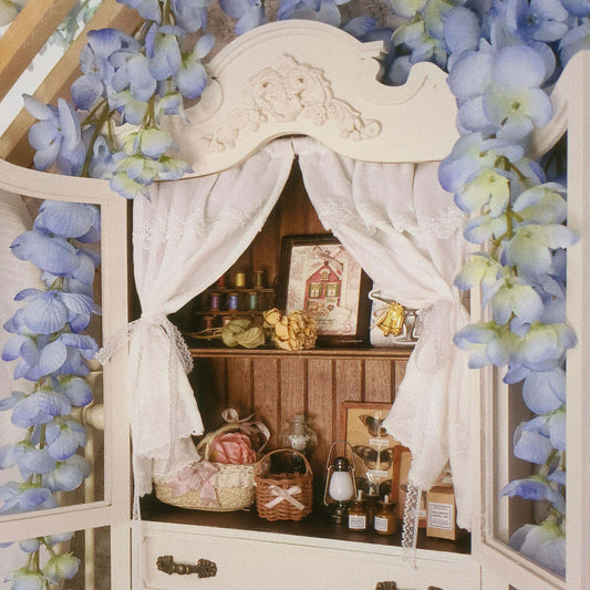Add a vintage touch to your dollhouse kitchen with this Miniature Vintage Kitchen Cabinet Carved Cupboard with Doors and Drawers. This beautifully crafted cabinet features intricate carvings, doors for concealed storage, and drawers for organizing small items. The charming design and detailed craftsmanship make it a perfect addition to any miniature kitchen, offering both functionality and style.